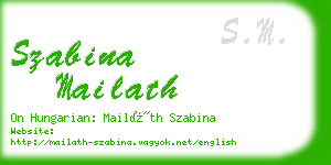 szabina mailath business card